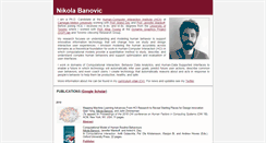 Desktop Screenshot of nikolabanovic.net