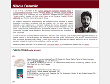 Tablet Screenshot of nikolabanovic.net